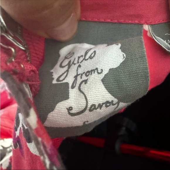 Anthropologie Girls from Savoy Halter Dress Pink Sz 12 wb Taylor Swift - Pin Up - Picture 5 of 11